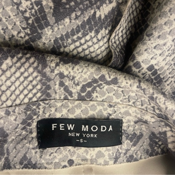 Few Moda Python Pattern Coat Duster Knee Length Size S - Picture 4 of 7